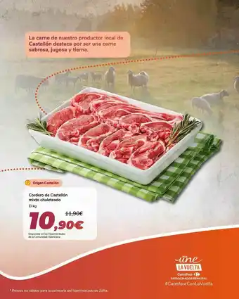 Carrefour Cordero De Castellón Mixto Chuletado oferta