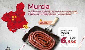 Carrefour Salchicha Fresca Blanca O Roja De Bandera oferta