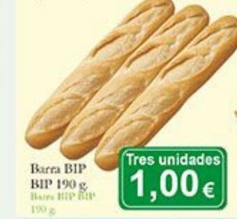 Supermercados Bip Bip Pan de barra oferta