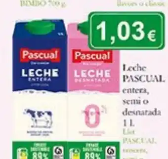 Supermercados Bip Bip Leche pascual oferta