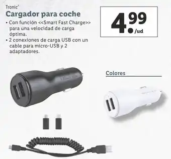 Lidl Cargador de coche tronic oferta