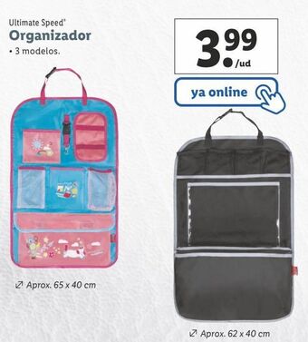 Lidl Organizador ultimate speed oferta