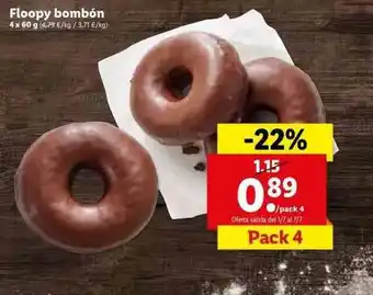 Lidl Floopy Bombón 4x60g oferta