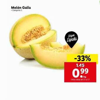 Lidl Melon Galia oferta