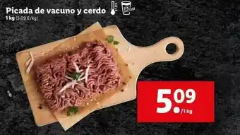 Lidl Picada De Vacuno Y Cerdo 1kg oferta