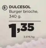 Alimerka Dulcesol burger brioche, 340 g. oferta