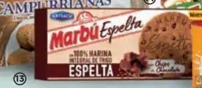 Alimerka Marbú galletas de espelta y chips de chocolate, 300 g. oferta