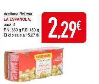 Masymas Aceituna rellena la española oferta