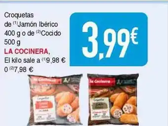 Masymas Croquetas de jamón ibérico de cocido la cocinera oferta