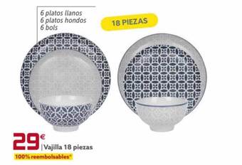 GiFi Vajilla 18 piezas oferta