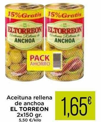 Supermercados Piedra Aceituna rellena de anchoa el torreon oferta