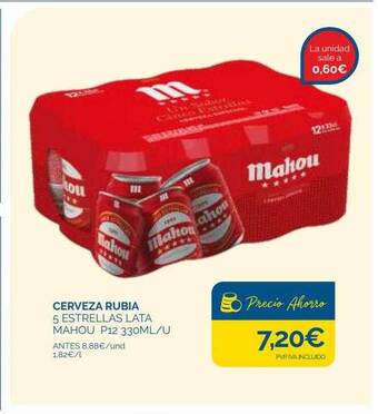 Cash Ecofamilia Cerveza rubia 5 estrellas lata mahou oferta
