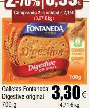 FROIZ Galletas fontaneda digestive original oferta