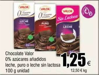 FROIZ Chocolate valor 0% azucares añadidos leche puro o leche sin lactosa oferta