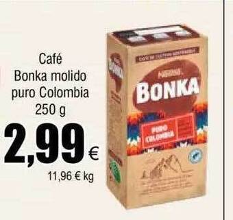 FROIZ Café bonka molido puro colombia oferta