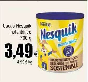 FROIZ Cacao nesquik instantáneo oferta