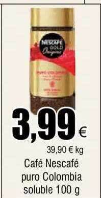 FROIZ Café nescafé puro colombia soluble oferta
