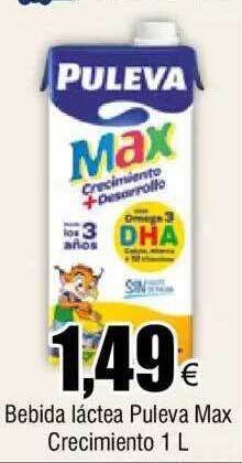 FROIZ Bebida làctea puleva max crecimiento oferta