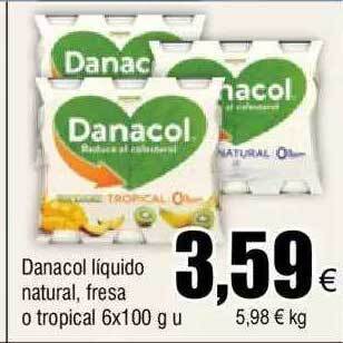 FROIZ Danacol liquido natural fresa o tropical oferta