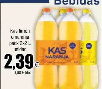 FROIZ Kas limón o naranja oferta