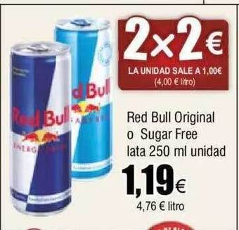 FROIZ Red bull original o sugar free oferta
