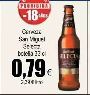 FROIZ Cerveza san miguel selecta oferta