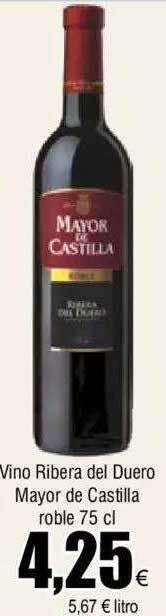 FROIZ Vino ribera del duero mayor de castilla roble oferta