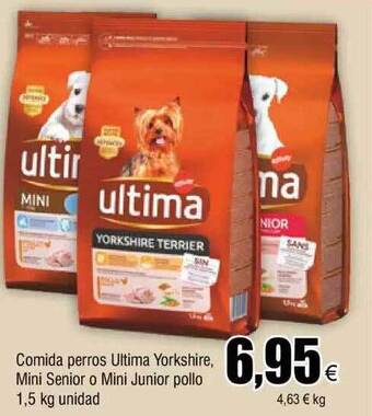 FROIZ Comida perros ultima yorkshire, mini senior o mini junior pollo oferta