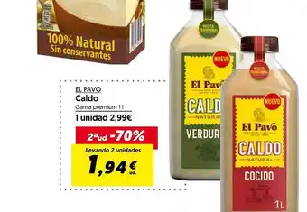Hiper Usera El pavo caldo gama premium oferta
