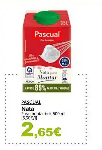 Hiper Usera Pascual nata para montar brik oferta