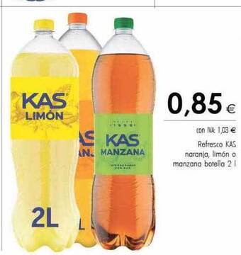 Cash Ifa Refresco kas naranja, limón o manzana oferta