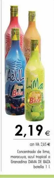 Cash Ifa Concentrado de lima, maracuya, azul tropical o granadina, dama de baza oferta