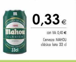 Cash Ifa Cerveza mahou clásica oferta