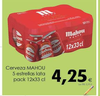 Cash Ifa Cerveza mahou 5 estrellas oferta
