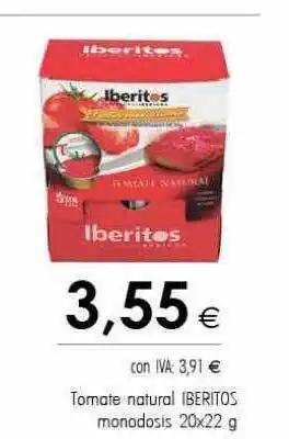 Cash Ifa Tomate natural iberitos monodosis oferta