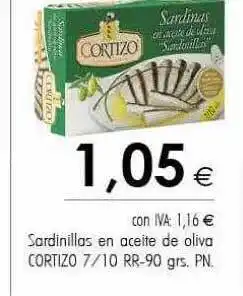 Cash Ifa Sardinillas en aceite de oliva cortizo oferta