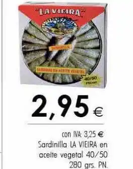 Cash Ifa Sardinilla la vieira en aceite vegetal oferta