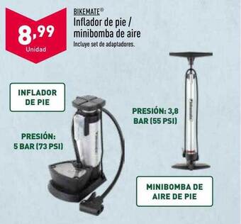 ALDI Bikemate inflador de pie minibomba de aire oferta