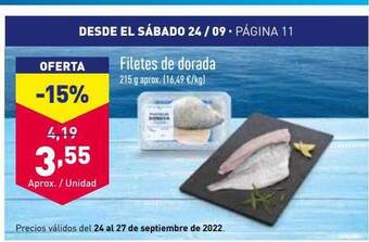 ALDI Filetes de dorada oferta