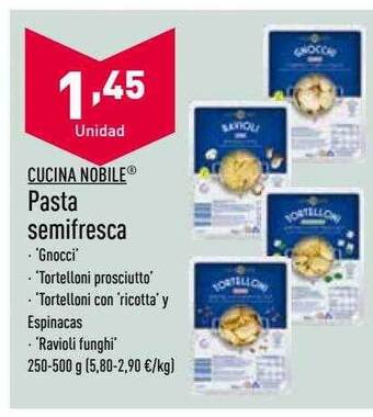ALDI Cucina nobile pasta semifresca oferta