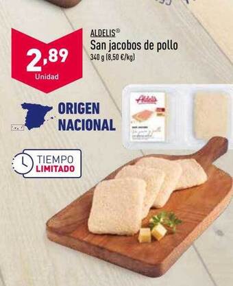ALDI Aldelis san jacobos de pollo oferta