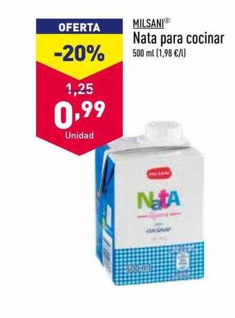 ALDI Milsani nata para cocinar oferta
