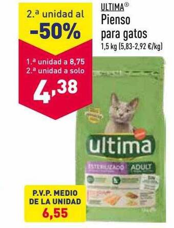ALDI Ultima pienso para gatos oferta