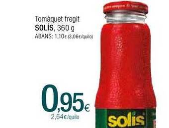 Condis Tomàquet fregit solís oferta