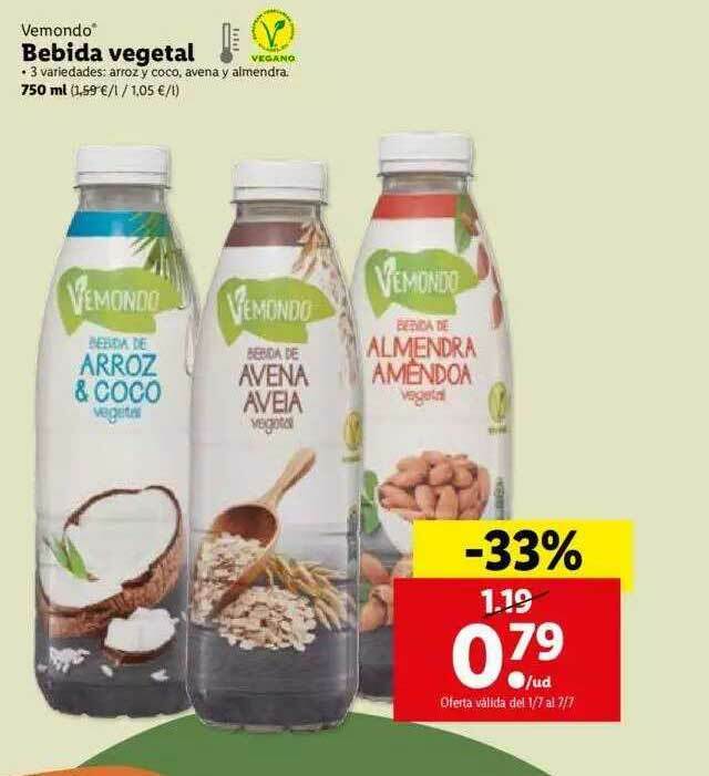 El precio y las condiciones de Lidl están en el catálogo o el sitio web que  dirigen.