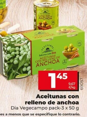 Dia Aceitunas con Relleno de anchoa oferta