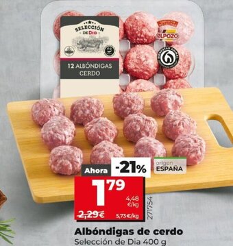 Dia Albóndigas de Cerdo oferta