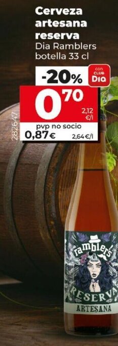 Dia Cerveza Artesana Reserva oferta