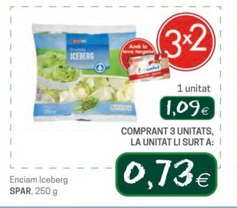 Valvi Supermercats Spar Enciam Iceberg oferta