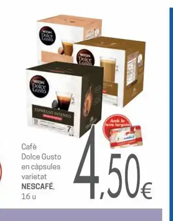 Valvi Supermercats Nescafe Cafe Dolce gusto En capsules oferta